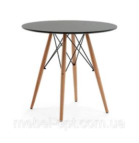 Стол Этна МДФ серый круглый 80 см, дизайн Eames DSW Table