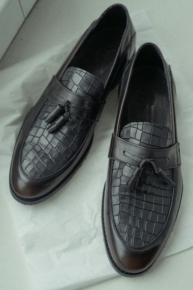 Туфли лоферы, коричневые 43 размер