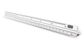 Лінійка масштабна алюмінієва 22х300 мм СИЛА 5008381