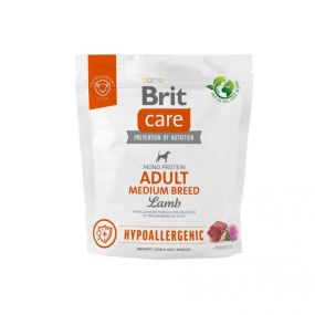 Сухой корм Brit Care Dog Hypoallergenic Adult Medium Breed для собак средних пород с ягненком, 1 кг