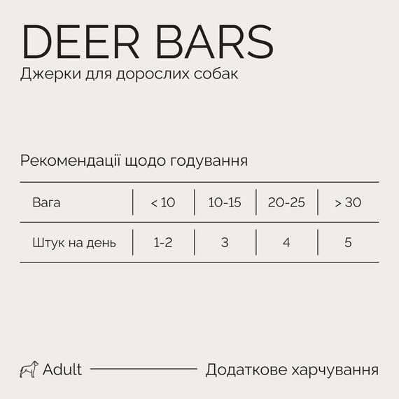 Джерки Savory Bars With Venison батончики для собак з олениною 100 г | Зображення 3
