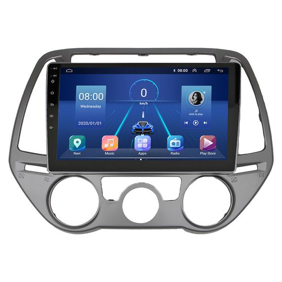 Штатная магнитола 9" Lesko для Hyundai i20 I Рестайлинг 2012-2014 Top 4/32 4G WiFi GPS Хюндай