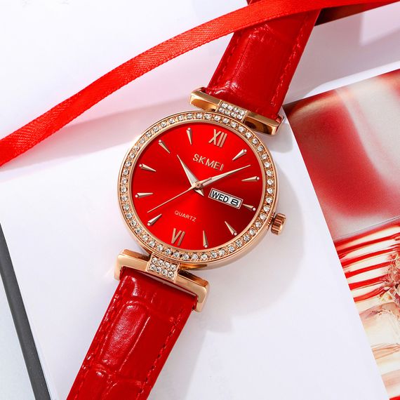 Skmei 2090RGRD Rose Gold-Red | Зображення 2