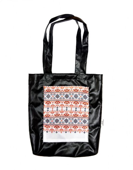 Сумка шопер  з кишенею 4Profi "Вишиванка" 05 оксфорд чорна 15148 | Зображення 1