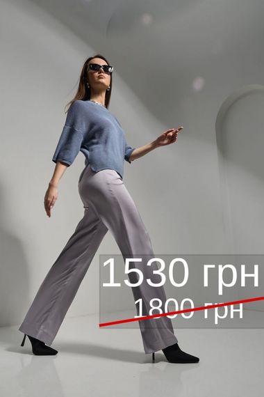 Штани шовк-сатин 3013 | Зображення 6