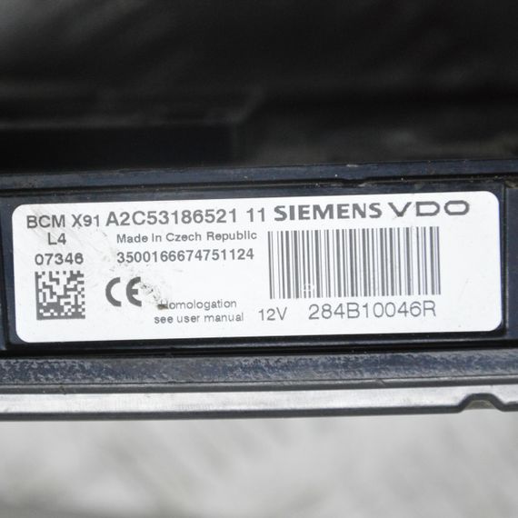 Блок керування BCM X91 Renault Laguna III 2007-2015 Модуль комфорту БСМ х91 Рено Лагуна 3 284B10046R | Зображення 1