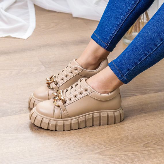 Кроссовки женские Fashion Bella 3250 39 размер 25 см Бежевый | Зображення 2