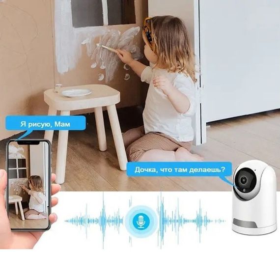 Кімнатна IP камера відеоняня CAMERA IP TY Y27 TUYA App | Зображення 4