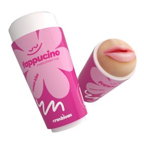 Портативный мастурбатор рот CRUSHIOUS FAPPUCINO в виде стаканчика кофе, с крышкой Sex Aura