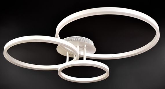 Люстра світлодіодна стельова LED світильник для квартири на стелю лед з пультом 25832 Білий 14х70х80 см.