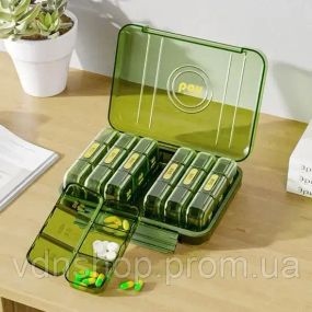 Таблетниця органайзер для таблеток на тиждень 3 прийоми на день MSK-3516