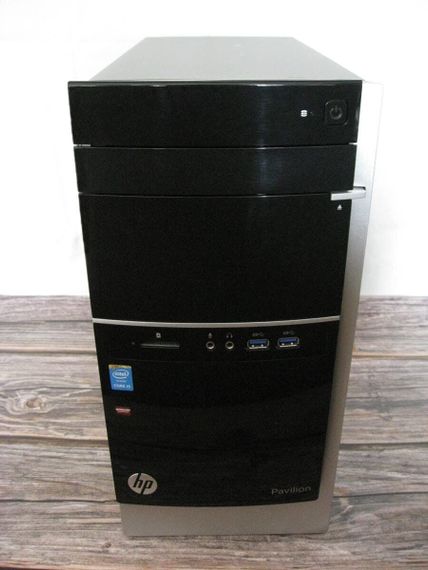 Ігровий ПК HP Pavilion 500 Tower / Intel Core i5-4460S (4 ядра по 2.9 - 3.4 GHz) / 16 GB DDR3 / 128 GB SSD + 500 GB HDD / AMD Radeon R7 240, 2 GB GDDR3, 128-bit / Wi-Fi / Win 10 Pro + Кабель живлення б/в | Зображення 1