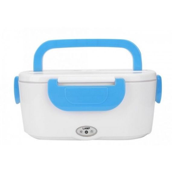 Электрический ланч-бокс контейнер Electronic Lunchbox YS 001 40 W с подогревом термос для еды голубой | Зображення 1