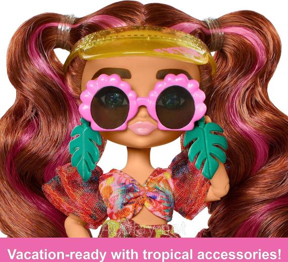Лялька Барбі Екстра Мініс Подорож Пляж Оригінал Barbie Extra Fly Minis Travel Beach Look | Зображення 3