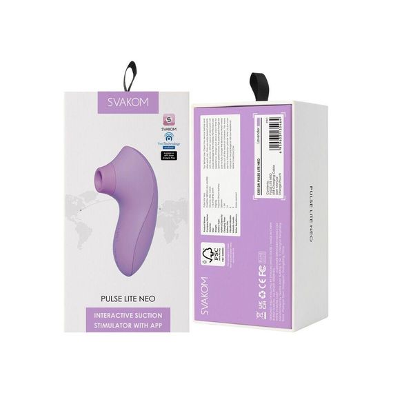Вакуумный стимулятор Svakom Pulse Lite Neo African Violet, управляется со смартфона | Зображення 7