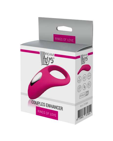 Эрекционное кольцо RINGS OF LOVE COUPLES ENHANCER MAGENTA sexstyle | Зображення 1