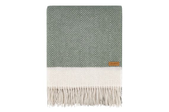 Плед Ardesto Leonardo Bianco 140x200см, 100% вовна, зелений (ART0504LB) | Зображення 1
