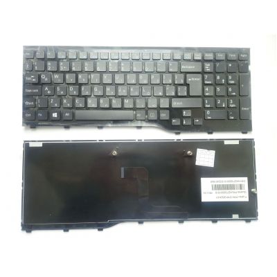 Клавиатура ноутбука Fujitsu LifeBook AH552 черная с черной рамкой UA (A43876)