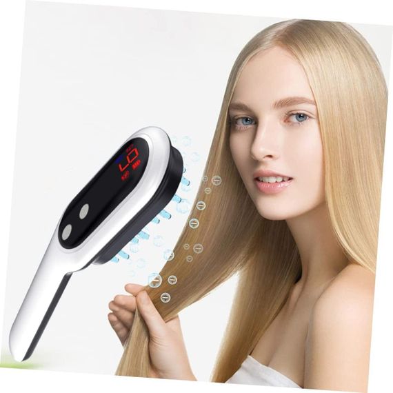 Электрическая массажная расческа DOITOOL для роста волос, с вибрацией и массажем кожи головы, белая | Зображення 7