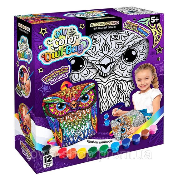 Набор креативного творчества "My Color Owl-Bag" COWL-01-01U рюкзак-раскраска