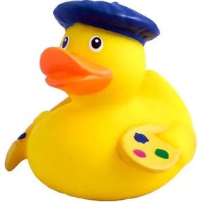 Игрушка для ванной Funny Ducks Утка Художник (1886)