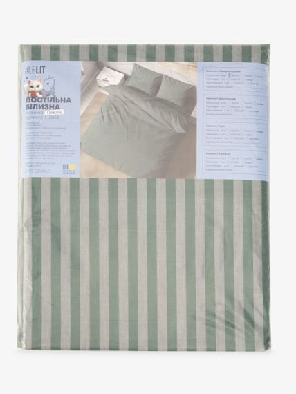 Постільна білизна Півтораспальна  LeLIT L-2054 150х215 см Зелений shop (2000000299303) | Зображення 3