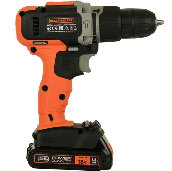 Акумуляторний дриль-шурупокрут Black&Decker з АКБ та ЗП BCD003C1 | Зображення 7