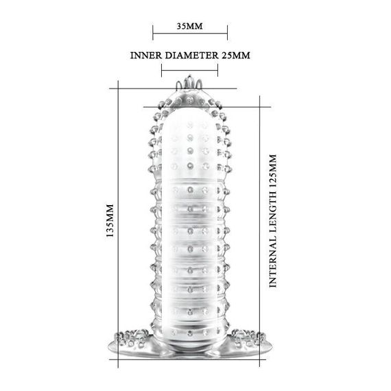 Насадка-презерватив "Penis Sleeve" BI-010045D sexstyle | Зображення 3