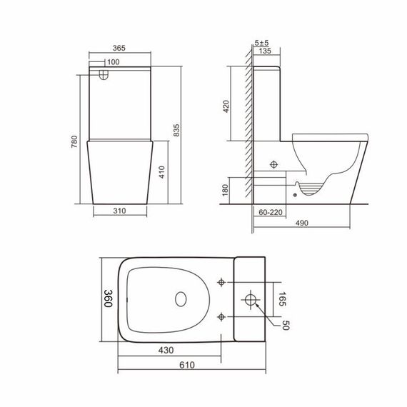 Унітаз підлоговий Qtap Tern Ultra Quiet безобідковий із сидінням Soft-Close QT17226003AW White | Зображення 1