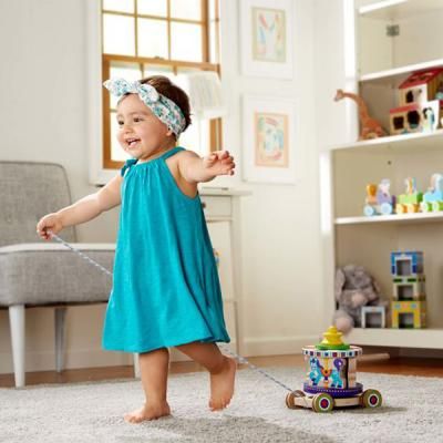 Розвиваюча іграшка Melissa&amp;Doug Перша дерев&apos;яна іграшка Карусель (MD13616) | Зображення 5
