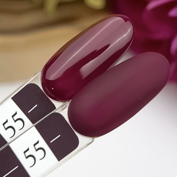 Гель-лак Crooz 55 (глубокий темно-бордовый) 8мл | Зображення 1