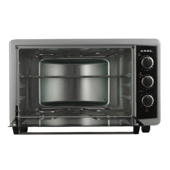 Электрическая печь для дачи ASEL AF-50-23 1500 Вт 50 Л, Мини электропечь, XM-619 Духовка электрическая | Зображення 1