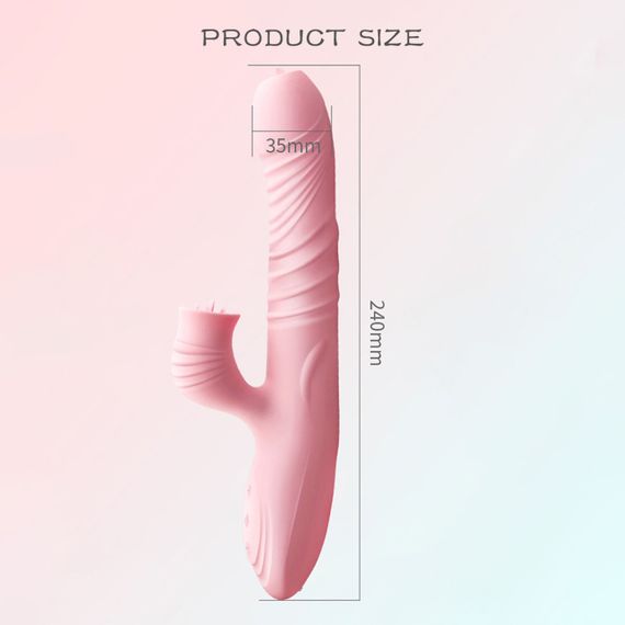 Вібратор для подвійної стимуляції Fanny Pink Sex Aura | Зображення 6