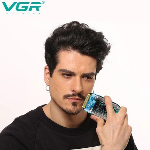 Акумуляторна чоловіча електробритва VGR V-352 для гоління бороди та вусів шейвер для ідеальної гладкості | Зображення 9