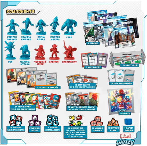 Настольная игра Marvel United. Украинское издание | Зображення 2