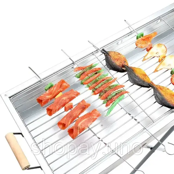 Переносний мангал BARBECUE TRAY 770T MD-008 809 (80*30*78см) | Зображення 4