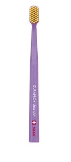 Зубна щітка Curaprox CS 5460 "Ultra Soft", d 0,10 мм. Фіолетовий з жовтим (ViY)