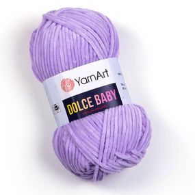 Пряжа YarnArt Dolce Baby 744 сиреневая ярнарт дольче беби плюшевая