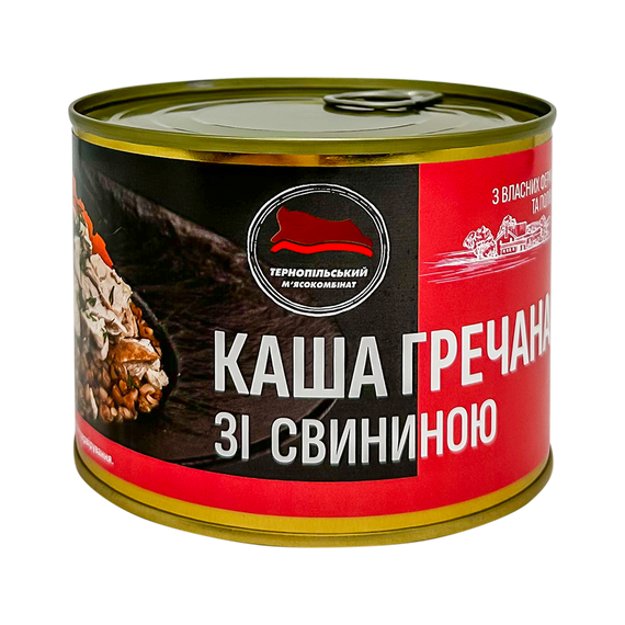 Каша гречана зі свининою Тернопільський м'ясокомбінат 525 г