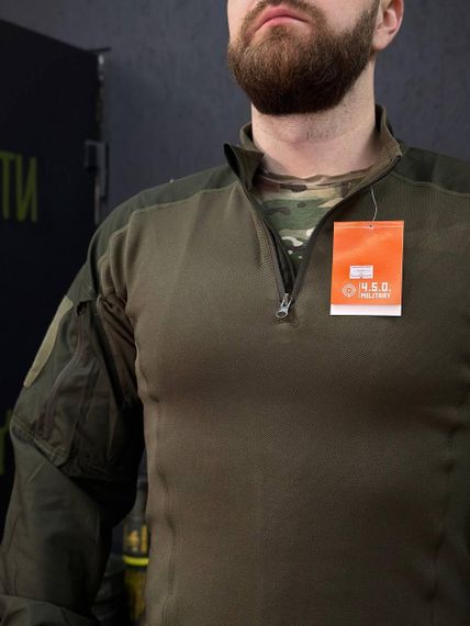 Тактичний Військовий Убакс Олива 4.5.0 Покращений Olive Under Body Armor Combat Shirt | Зображення 6