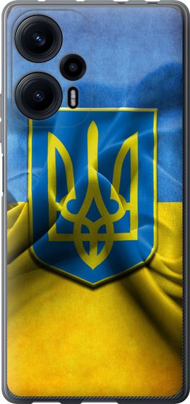 Чехол на Xiaomi Redmi Note 12 Turbo Флаг и герб Украины 1 "375u-3025-17620"