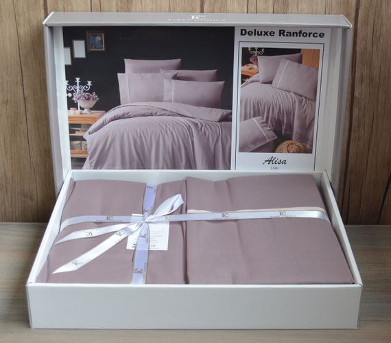 Постельное белье First Choice Ranforce Deluxe 200 х 220 см Alisa Lilac | Зображення 2