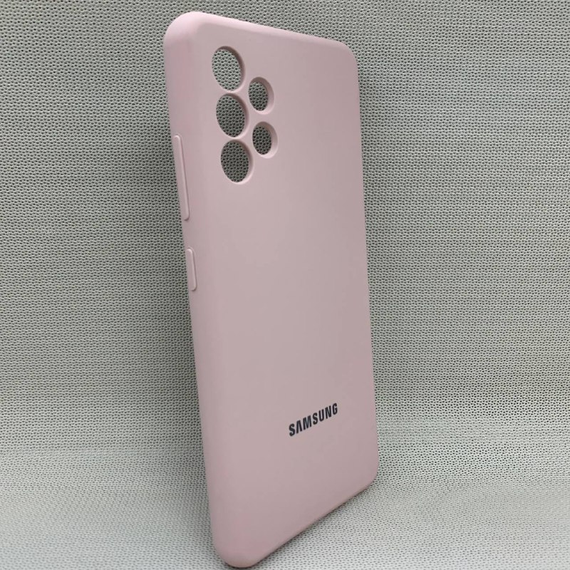 Чохол з логотипом для Samsung Galaxy A32 | Протиударний | Soft Touch | Пудровий