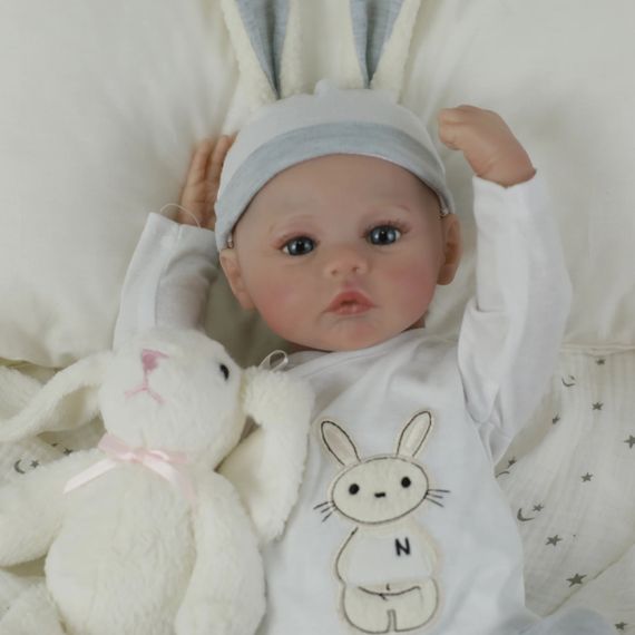 Силиконовая Коллекционная Кукла Реборн Reborn Анатомический Новорожденный Мальчик Пупс Стюарт (Виниловая Кукла) Высота 45 см | Зображення 4