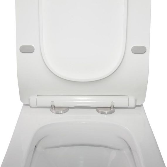 Унітаз-компакт Qtap Crow безободковий з сидінням Soft-close QT05222170W | Зображення 5