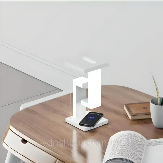 Настільна лампа SHS 2238 світлодіодна з 2*USB та бездротовою зарядкою 10W | Зображення 2