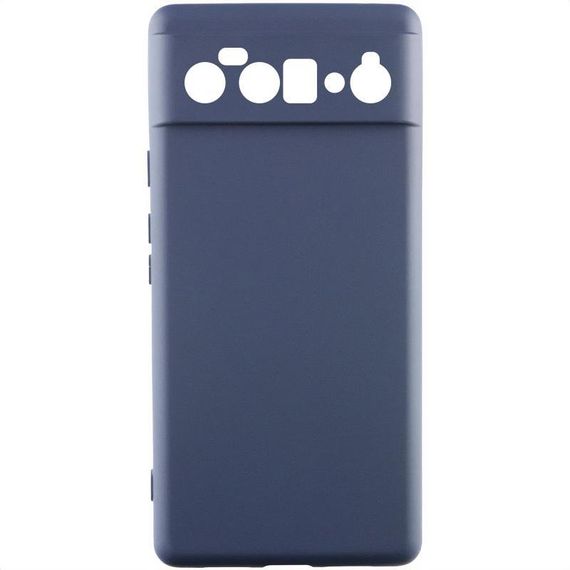 Чохол TPU GETMAN Liquid Silk Full Camera для Google Pixel 6 Pro Синій / Midnight Blue
