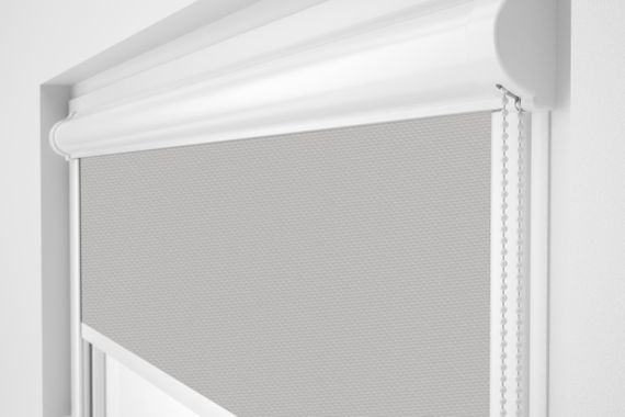 Рулонная штора Rolets Роял 2-815-975 97.5x170 см закрытого типа Светло-серая | Зображення 1