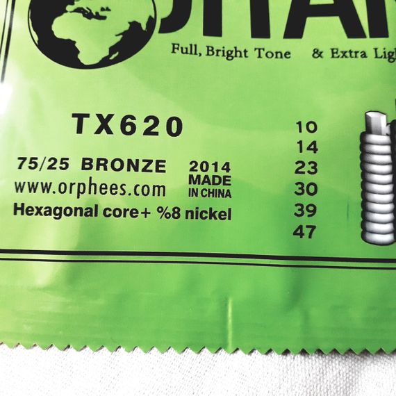 Струны Orphee бронза бронзовые для акустической гитары 10-47 струни | Зображення 1