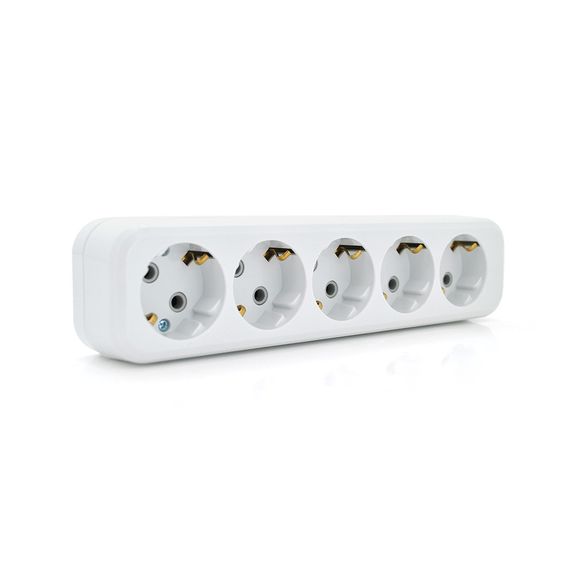 Колодка для подовжувача 5 гнізд з заземленням 16A 250V | Зображення 1